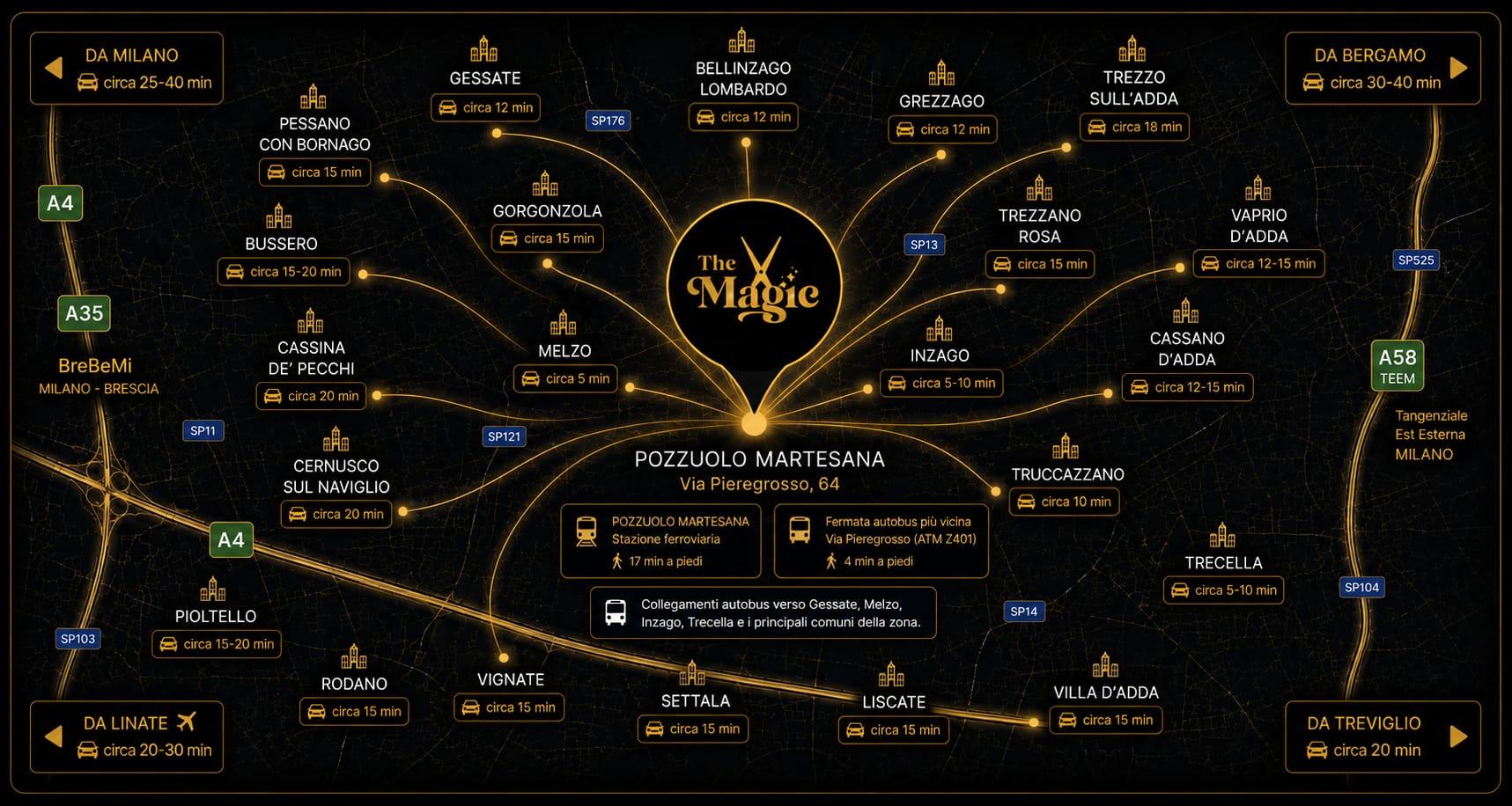 Mappa The Magic Pozzuolo Martesana